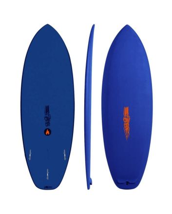Tabla de surf softboard JS Industries Flame Fish 5'8" 38 Litros Midnight azul