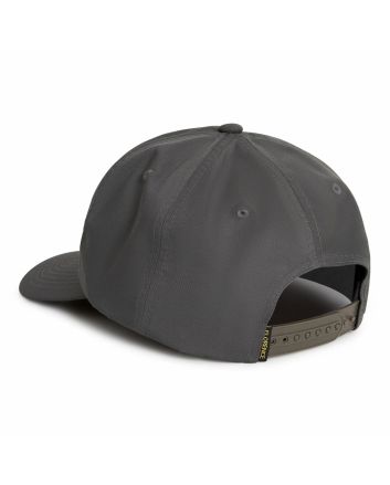 Gorra Florence Marine X Logo Twill Hat gris carbón vista frontal con logo bordado
