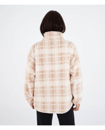 Mujer con Forro polar Hurley Laneway High Pile Pearl Ivory