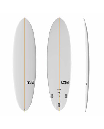 Tabla de surf funboard Full & Cas Hybrid Performer 6,1 x 20 1/2 x 2 15/16 40 litros blanca