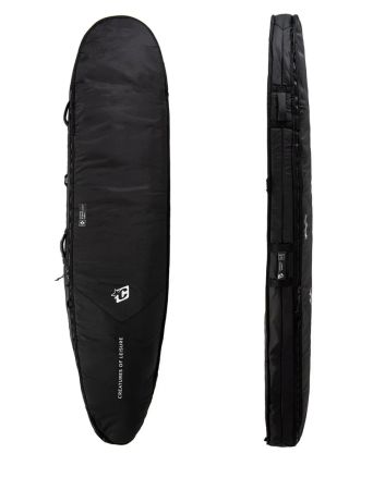 Funda de surf doble Creatures Longboard Double DT2.0 9'6 Negro-Plateado