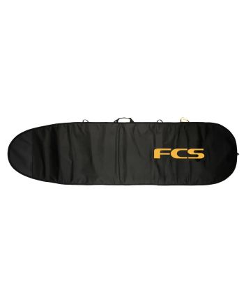 Funda para tabla de surf FCS Classic Fun Board Cover 6'3 color Negro y Mango
