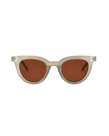 Gafas de sol I-SEA Canyon con montura translúcida color Cactus y lentes polarizadas marrón para mujer