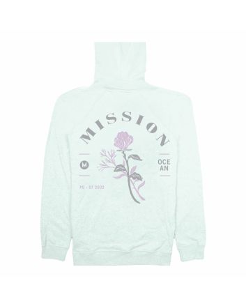 Sudadera con capucha Mission Rose para chica en color celeste