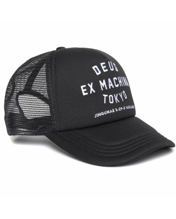 Gorra Deus Ex Machina Tokyo Address Trucker negra