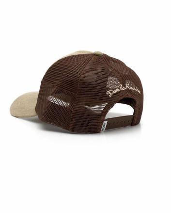 Gorra Deus Shield Trucker Marrón Dijon para hombre