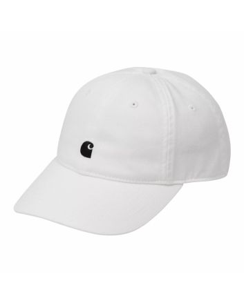 Gorra Carhartt WIP W' Madison Logo Cap Blanco-Negro para mujer