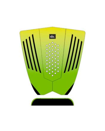 Grip para tabla de surf Quiksilver Grom Suit amarillo y verde lima - Tail Pad 3 piezas 