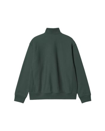 Carhartt WIP American Script Half Zip verde Kale Green para hombre