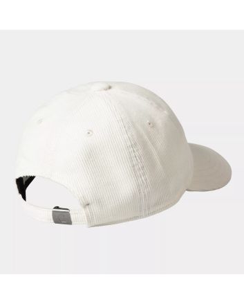Gorra de pana Carhartt WIP Harlem Cap color blanco cera Unisex