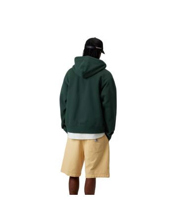 Hombre con Chaqueta tipo Sudadera Carhartt WIP Hooded American Script Jacket Verde Conífera