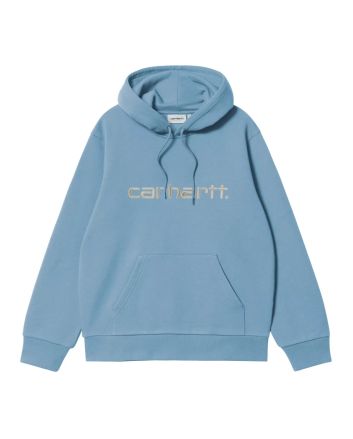 Sudadera con capucha Carhartt WIP Hooded Carhartt Sweatshirt Bluebird-Fleur De Sel para hombre