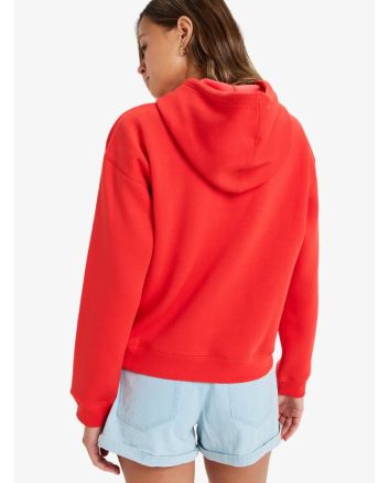 Mujer con Sudadera de capucha Roxy Perfect Place Roja