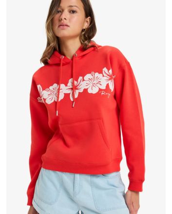 Mujer con Sudadera de capucha Roxy Perfect Place Roja