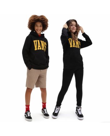 Niños con sudadera de capucha Vans Varsity Youth Negra