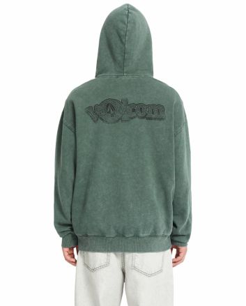 Hombre con Sudadera vintage con capucha Volcom ENT Verde Alpino