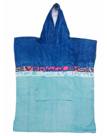 Toalla de playa con capucha Quiksilver Hoody Towel Youth Monaco Blue para niño 8-16 años