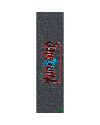 Lija para Skate Mob Grip Thrasher Santa Cruz Screaming Flame Logo Griptape 11in x 33in