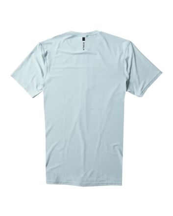 Camiseta de protección solar Vissla Twisted Eco Rashguard azul celeste para hombre