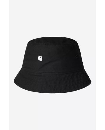 Carhartt WIP, gorro de pescador Madison Logo negro con logo blanco