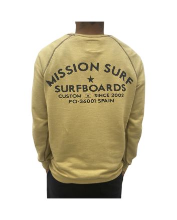 Sudadera sin capucha Mission Surf 36001 Beige Unisex