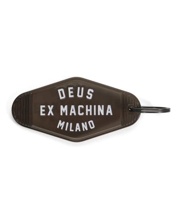 Llavero de plástico Deus Ex Machina Milano Key Tag Negro