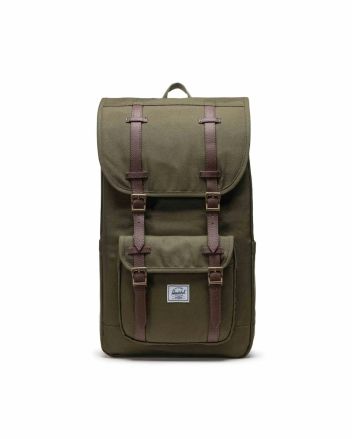 Mochila Herschel Little America Backpack verde militar 30 Litros Unisex