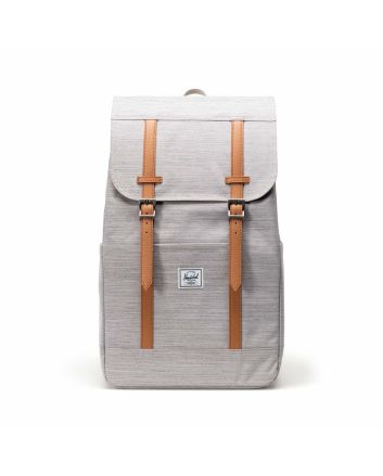 Mochila Herschel Retreat 23L gris claro jaspeado – mochila estilo montañero para ciudad o universidad