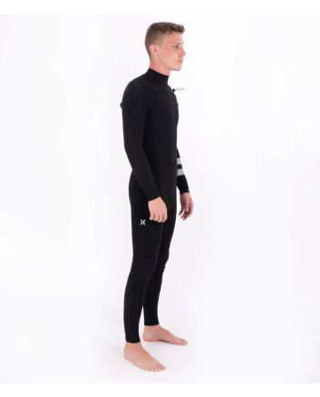 Hombre con Traje de surf con cremallera en el pecho Hurley Advantage Plus 4/3mm negro