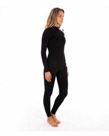 Traje de surf de neopreno Hurley Advantage Plus 4/3mm Fullsuit para mujer en color negro