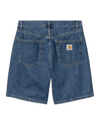 Bermudas Vaqueras Carhartt WIP Nolan Short Azules Heavy Stone Wash para hombre