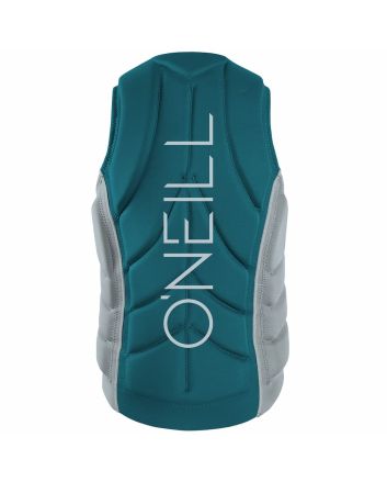 Chaleco de protección contra impactos O'Neill Slasher Comp Vest turquesa y gris para hombre