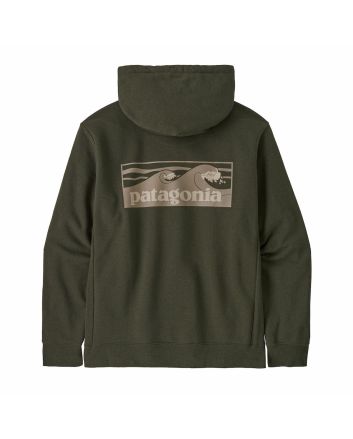 Sudadera de capucha Patagonia Boardshort Logo Uprisal Hoody verde Basin Green Unisex
