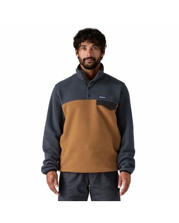 Hombre con Forro polar Patagonia Lightweight Synchilla Snap-T Marrón
