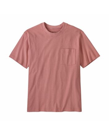 Camiseta de manga cort con bolsillo Patagonia  M's Cotton in Conversion Midweight Pocket Rosa para hombre
