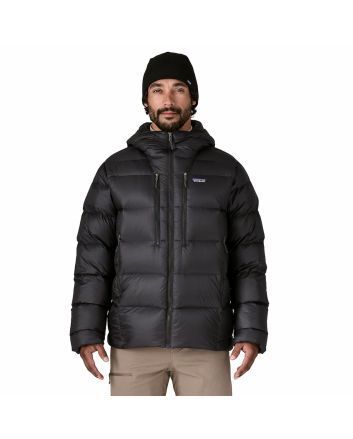 Hombre con Plumífero Patagonia Fitz Roy Down Hoody Negro
