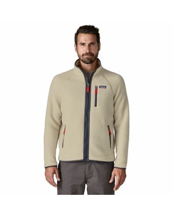 Hombre con Chaqueta de forro polar Patagonia Retro Pile Beige-Azul