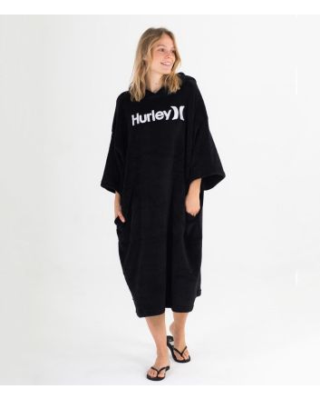 Poncho de Surf Hurley One & Only negro Unisex