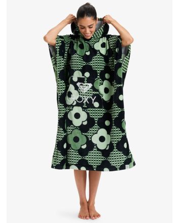 Roxy poncho toalla Stay Magical Printed anthracite para mujer