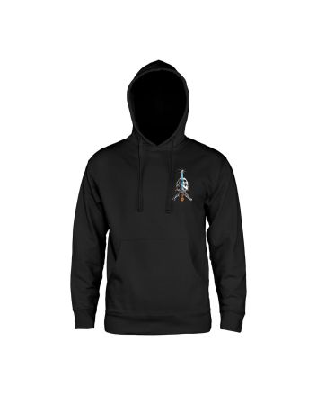 Powell Peralta sudadera de capucha Skull & Sword negra skate streetwear