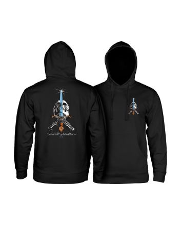 Powell Peralta sudadera de capucha Skull & Sword negra skate streetwear