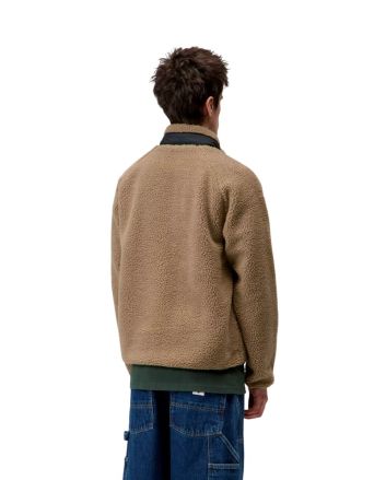 Hombre con forro polar Carhartt WIP Prentis Liner Leather Black