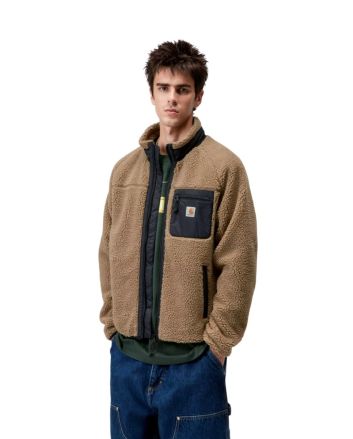 Hombre con forro polar Carhartt WIP Prentis Liner Leather Black