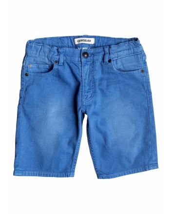 Pantalón corto vaquero Quiksilver Distorsion Colors azul para niños de 8 a 12 años