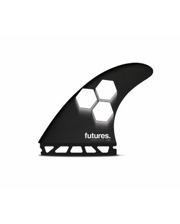 Quillas para tabla de Surf Futures FAM2 Honeycomb color Negro-Blanco Thruster Large
