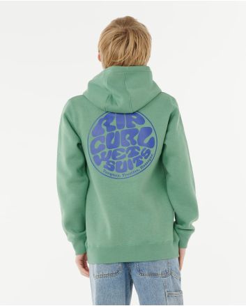 Niño con Sudadera de capucha Rip Curl Wetsuit Icon verde hierba 8-16 años