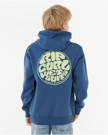 Niño con Sudadera de capucha Rip Curl Wetsuit Icon azul marino claro 8-16 años