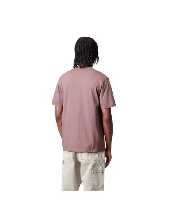 Hombre con Camiseta de manga corta con bolsillo Carhartt WIP Pocket Rosa Daphne 