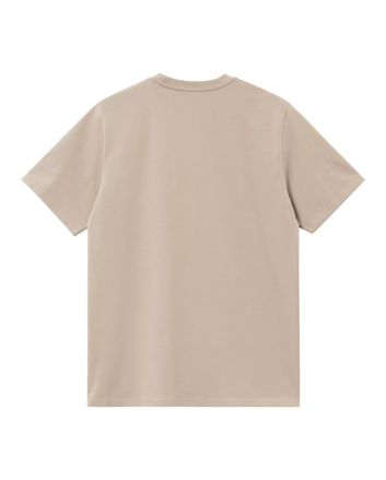 Camiseta de manga corta con bolsillo Carhartt WIP Pocket color beige Wall para hombre