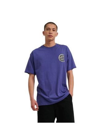 Hombre con camiseta Santa Cruz Crescent Moon Chest Navy Dusk 
